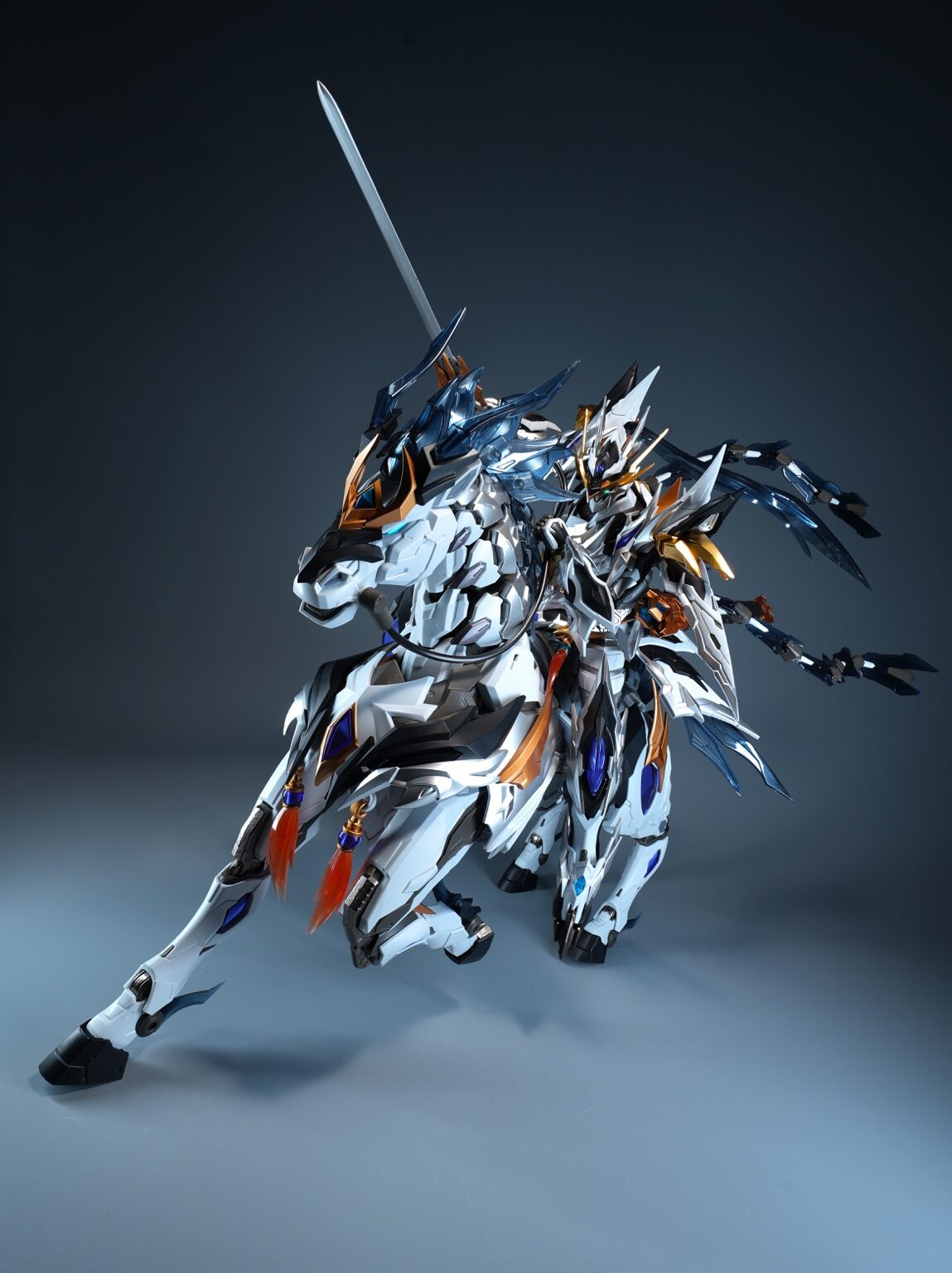 Pre-order Motor Nuclear MNP-XH05XP Zhaoyun with Moonlight Jade Lion SP Color Model Kit (Pre-Order)