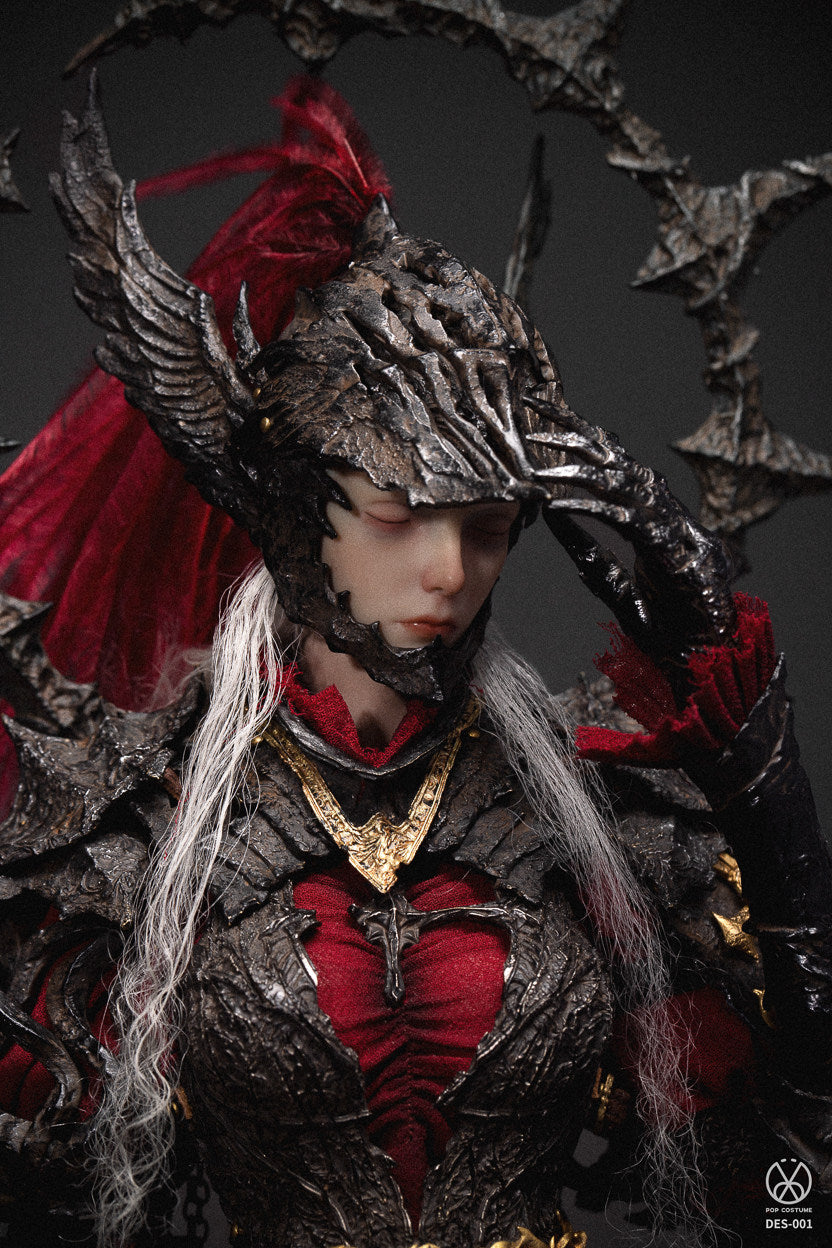 POPCOSTUME Limited Edition 1/6 Scale Rose Knight: Thorn-Covered Crown, Full Copper Armor