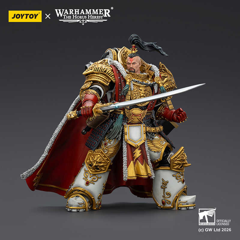 JOYTOY Warhammer: The Horus Heresy White Scars Jaghatai Khan, Primarch of the V Legion, Action Figure