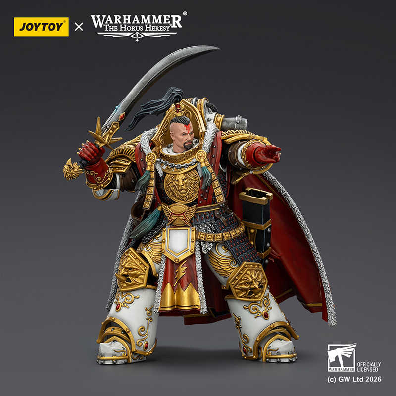 JOYTOY Warhammer: The Horus Heresy White Scars Jaghatai Khan, Primarch of the V Legion, Action Figure
