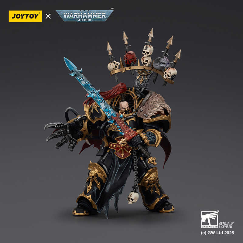 JOYTOY Warhammer 40,000 Black Legion Abaddon the Despoiler 1/18 Scale Action Figure