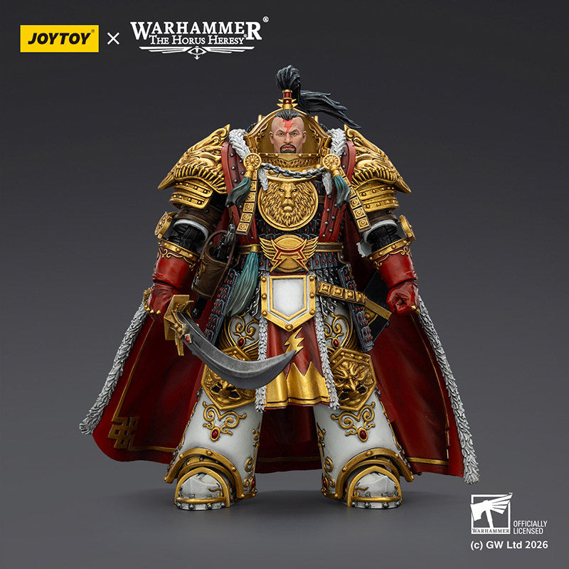 JOYTOY Warhammer: The Horus Heresy White Scars Jaghatai Khan, Primarch of the V Legion, Action Figure