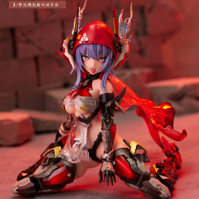 AniMester Nuclear Gold Reconstruction Thunderbolt Squad Barbera Red Seamless Soft Body Mecha Girl Action Figure